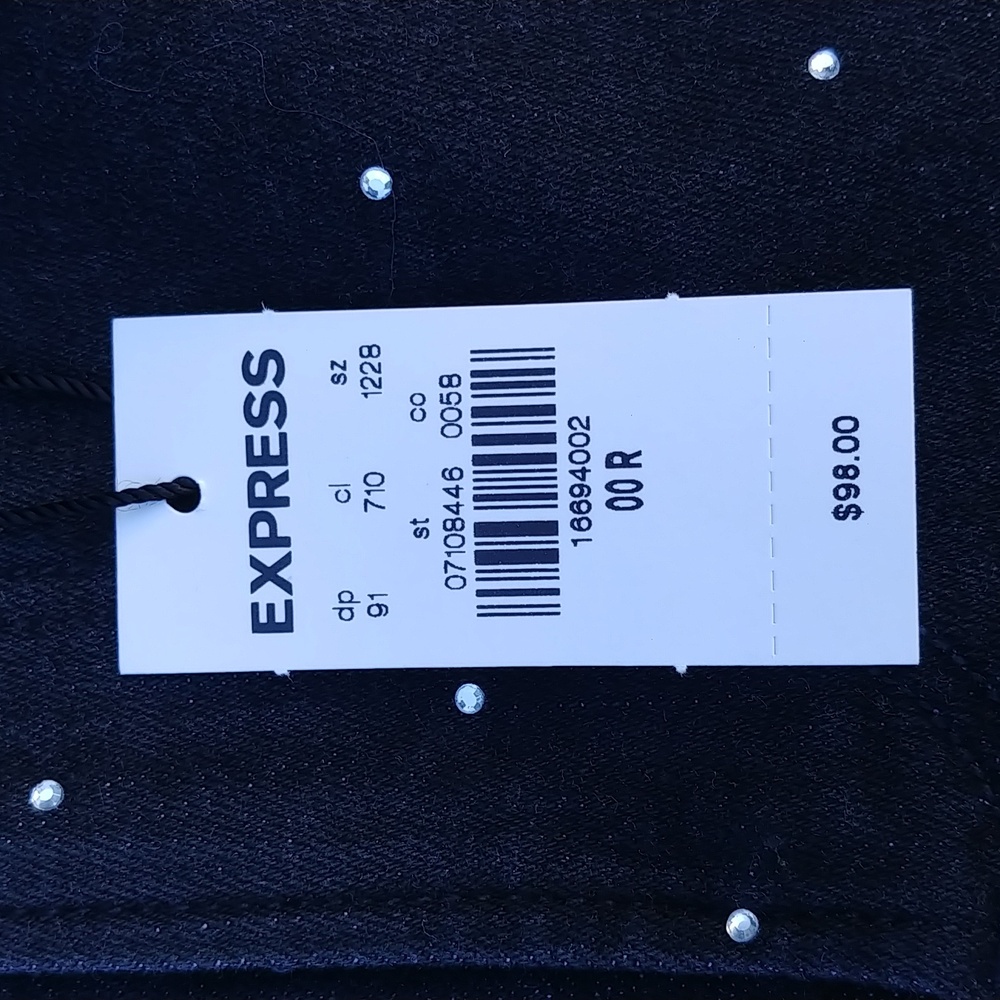EXPRESS High Rise πBLINGπ Ankle Legging - Picture 10 of 11